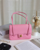 Chanel Small Preppy Coco | 26S Pink Caviar Gold Hardware-front