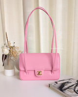 Small Preppy Coco | 26S Pink Caviar Gold Hardware