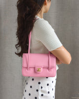 Small Preppy Coco | 26S Pink Caviar Gold Hardware