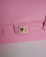 Chanel Small Preppy Coco | 26S Pink Caviar Gold Hardware-details