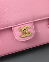 Small Preppy Coco | 26S Pink Caviar Gold Hardware