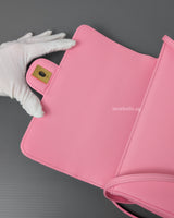 Small Preppy Coco | 26S Pink Caviar Gold Hardware