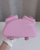 Chanel Small Duma Backpack | 23P Lilac Caviar Light Gold Hardware-details