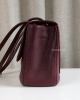 Chanel Maxi Flap 32cm | Dark Burgundy Caviar Gold Hardware-details