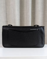 Chanel Maxi Flap 32cm | Black Caviar Silver Hardware-back