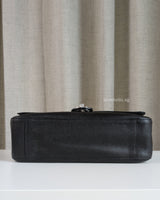Chanel Maxi Flap 32cm | Black Caviar Silver Hardware-details