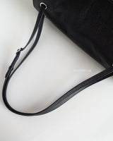 Chanel Maxi Flap 32cm | Black Caviar Silver Hardware-details