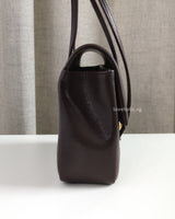 Chanel Preppy Coco Small | 26P Brown Caviar Gold Hardware-details