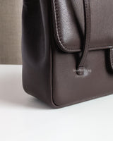 Chanel Preppy Coco Small | 26P Brown Caviar Gold Hardware-details