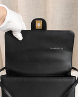 Chanel Preppy Coco Small  | Black Caviar Gold Hardware-details