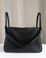 Lindy 26 | Black Taurillon Clemence Gold Hardware