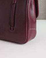 Chanel Preppy Coco Mini | 26S Burgundy Caviar Gold Hardware-details