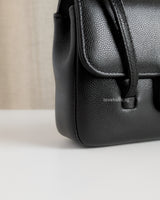 Chanel Preppy Coco Mini | Black Caviar Gold Hardware-details