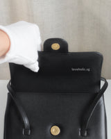 Chanel Preppy Coco Mini | Black Caviar Gold Hardware-details