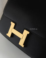 Hermes Constance 24 | Black Epsom Gold Hardware-details