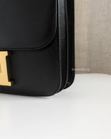 Hermes Constance 24 | Black Epsom Gold Hardware-details
