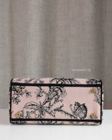 Dior Lady D-Lite Medium | Pink Floral Fabric Light Gold Hardware-details