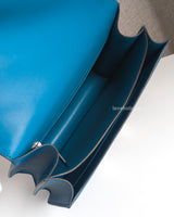 Hermes Constance 24 | T7 Blue Hydra Epsom Palladium Hardware-details