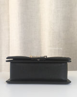 Chanel Boy Chevron Small | Black Caviar Silver Hardware-details