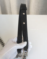 Chanel Boy Chevron Small | Black Caviar Silver Hardware-details