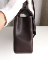Chanel Preppy Coco Small | 26P Brown Caviar Brushed Gold Hardware-side