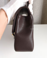 Chanel Preppy Coco Small | 26P Brown Caviar Brushed Gold Hardware-details
