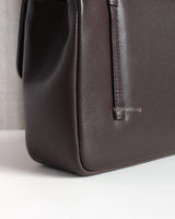 Chanel Preppy Coco Small | 26P Brown Caviar Brushed Gold Hardware-details