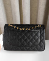 Chanel Classic Flap Jumbo | Black Caviar Gold Hardware-back