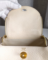 Hermes Lindy Mini  | Nata Taurillon Clemence Gold Hardware-details