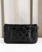Chanel Diana Reissue Small | Black Lambskin Brushed Gold Hardware-back