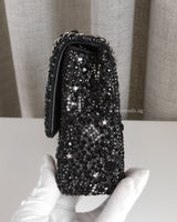 Chanel Classic Flap Mini Rectangle | 24K Crystal Strass Silver Hardware-details