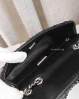 Chanel Classic Flap Mini Rectangle | 24K Crystal Strass Silver Hardware-details
