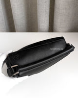 Loewe Mini Puzzle Black Calfskin Silver Hardware-details