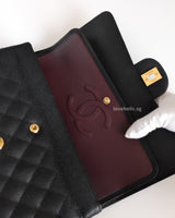 Chanel Classic Flap Medium | Black Caviar Gold Hardware-details