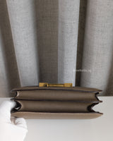 Hermes Constance 18 | Etoupe Epsom Gold Hardware-details
