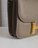 Hermes Constance 18 | Etoupe Epsom Gold Hardware-details