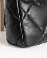 Chanel Chanel 19 Small | Black Lambskin Multicolored Hardware-details