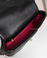 Chanel Chanel 19 Small | Black Lambskin Multicolored Hardware-details