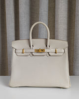 Hermes Birkin Retourne 25 | Beton Togo Gold Hardware-front1