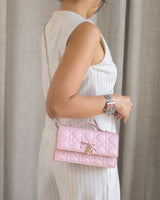 Dior My Dior Mini Bag | Soupir Pink Cannage Lambskin Light Gold Hardware-model