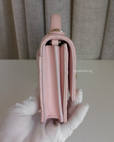 Dior My Dior Mini Bag | Soupir Pink Cannage Lambskin Light Gold Hardware-side