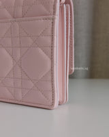 Dior My Dior Mini Bag | Soupir Pink Cannage Lambskin Light Gold Hardware-details