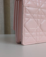 Dior My Dior Mini Bag | Soupir Pink Cannage Lambskin Light Gold Hardware-details