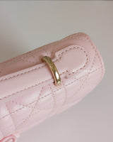 Dior My Dior Mini Bag | Soupir Pink Cannage Lambskin Light Gold Hardware-details