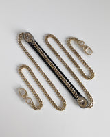 Dior Lady Dior Mini | Black Lambskin Light Gold Hardware-details