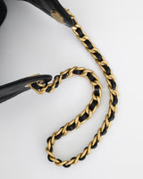  Chanel 25 Small | Black Caviar Brushed Gold Hardware-details