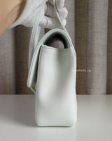 Chanel Small Preppy Coco  | 26S Light Blue Caviar Brushed Gold Hardware-details