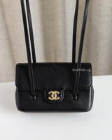 Mini Preppy Coco | Black Caviar Gold Hardware
