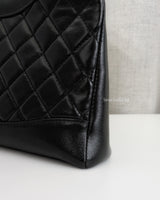 Chanel 31 Mini | Black Shiny Calfskin Light Gold Hardware-details