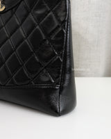 Chanel 31 Mini | Black Shiny Calfskin Light Gold Hardware-details